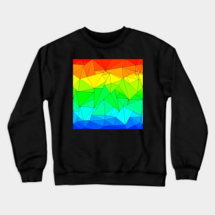 rainbow triangle mosaic Crewneck Sweatshirt